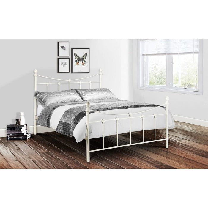 Rebecca Bed Frame 135Cm Stone White Bed Frames Julian Bowen V2 