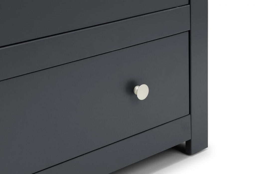 Radley 4 Drawer Chest - Anthracite Chest of Drawers Julian Bowen V2 