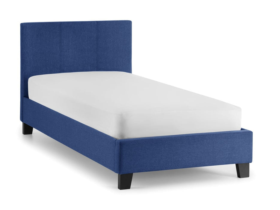 Rialto Dark Blue Linen 90Cm Bed frames Julian Bowen V2 