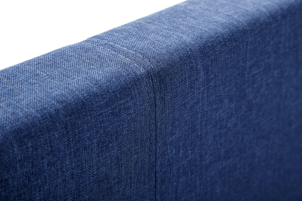 Rialto Dark Blue Linen 135Cm Bed frames Julian Bowen V2 