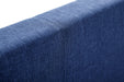 Rialto Lift Up Storage Bed Frame Dark Blue Linen 135Cm Bed frames Julian Bowen V2 