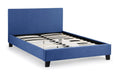 Rialto Dark Blue Linen 135Cm Bed frames Julian Bowen V2 