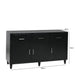 Solano 3 Drawer 3 Door Sideboard Black Sideboards CIMC 