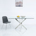 Value Nova 160cm Chrome and Glass Dining Table *(Del. 10 Days Approx. for UK & 14-21 Days for Ireland) Dining Table CIMC 