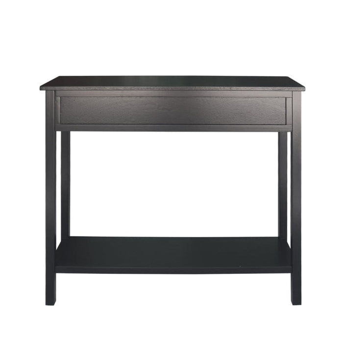 Lindon Black Wood 2 Drawer Console Table Console Tables CIMC 