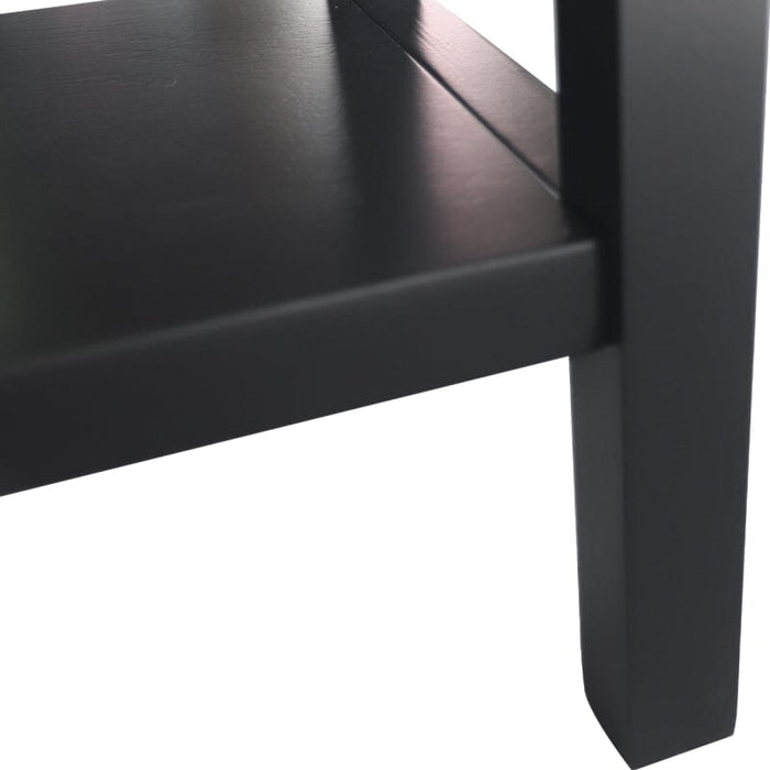 Lindon Black Wood 2 Drawer Console Table Console Tables CIMC 