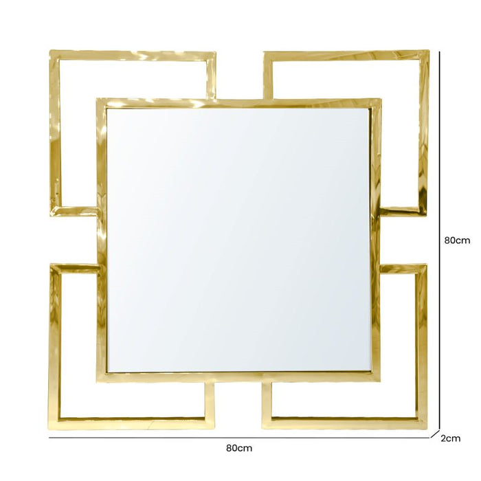 80cm Geo Gold Wall Mirror Mirrors CIMC 