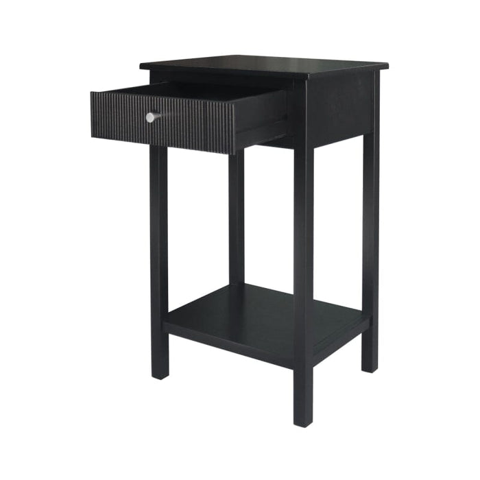 Lindon Black Wood End Table End Table CIMC 