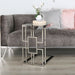 Geo C-Shaped Metal Frame with Clear Glass Top Sofa Table Sofa Tables CIMC 