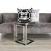 Silver Smoked Top Glass Square Apex Stainless Steel Sofa Table Sofa Tables CIMC 