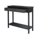 Lindon Black Wood 2 Drawer Console Table Console Tables CIMC 