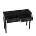 Solano 2 Drawer Console Table Black - KD Legs Console Tables CIMC 