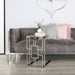 Geo C-Shaped Metal Frame with Clear Glass Top Sofa Table Sofa Tables CIMC 