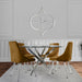 Value Nova 130cm Chrome and Glass Dining Table *(Del. 10 Days Approx. for UK & 14-21 Days for Ireland) Dining Table CIMC 