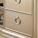 Lucca Mirror Champagne 5 Drawer Chest Chest of Drawers CIMC 