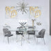 Value Nova 160cm Chrome and Glass Dining Table *(Del. 10 Days Approx. for UK & 14-21 Days for Ireland) Dining Table CIMC 