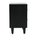 Solano 2 Drawer Bedside Cabinet Black - KD Legs Bedside Cabinet CIMC 