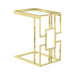 Geo C-Shaped Gold Metal Frame with Clear Glass Top Sofa Table Sofa Tables CIMC 