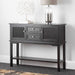 Lindon Black Wood 2 Drawer and 2 Door Sideboard Sideboards CIMC 