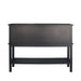 Lindon Black Wood 2 Drawer and 2 Door Sideboard Sideboards CIMC 