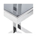 Silver Smoked Top Glass Square Apex Stainless Steel Sofa Table Sofa Tables CIMC 