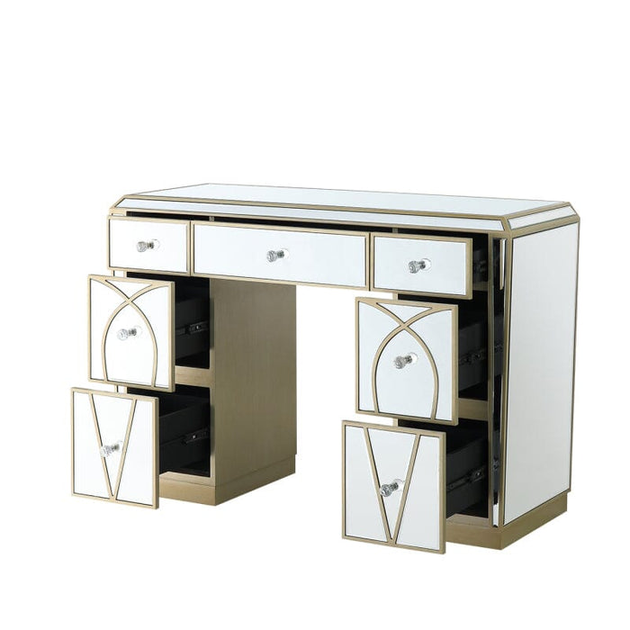 Pristina Mirror Champagne 7 Drawer Dressing Table Dressing Table CIMC 