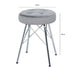 Value Alice Silver Tufted Stool Dressing Stool CIMC 