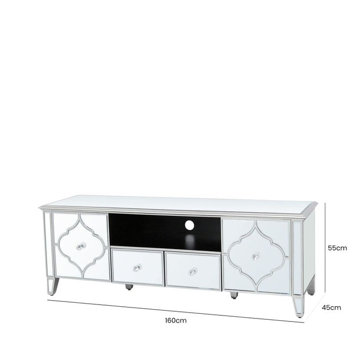 Marrakech Silver Mirror TV Entertainment Unit TV Cabinets CIMC 