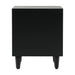 Solano 2 Drawer Bedside Cabinet Black - KD Legs Bedside Cabinet CIMC 