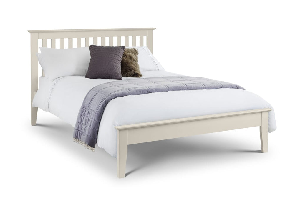 Salerno Shaker Bed Frame 150Cm Ivory Bed Frames Julian Bowen V2 