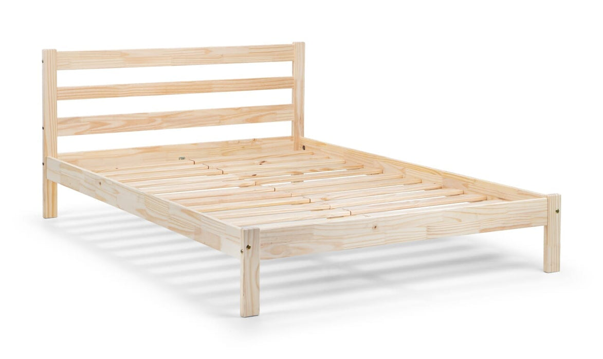 Sami Bed Frame 135Cm - Unfinished Pine Bed frames Julian Bowen V2 