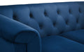 Sandringham 2 Seater Sofa - Blue Velvet Sofas Julian Bowen V2 