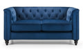 Sandringham 2 Seater Sofa - Blue Velvet Sofas Julian Bowen V2 