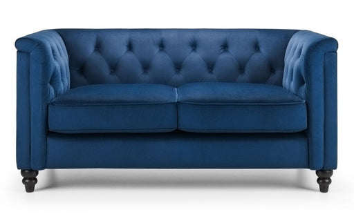 Sandringham 2 Seater Sofa - Blue Velvet Sofas Julian Bowen V2 