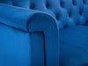 Sandringham 3 Seater Sofa - Blue Velvet Sofas Julian Bowen V2 