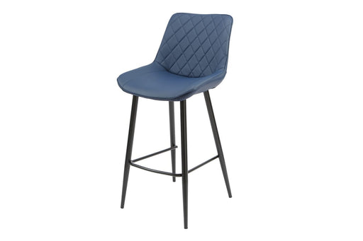 Silvia Bar Stool Blue PU Bar Stool Gannon 