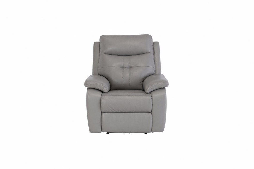 DUBLIN LEATHER ELECTRIC RECLINER - GREY Recliner supplier 120 