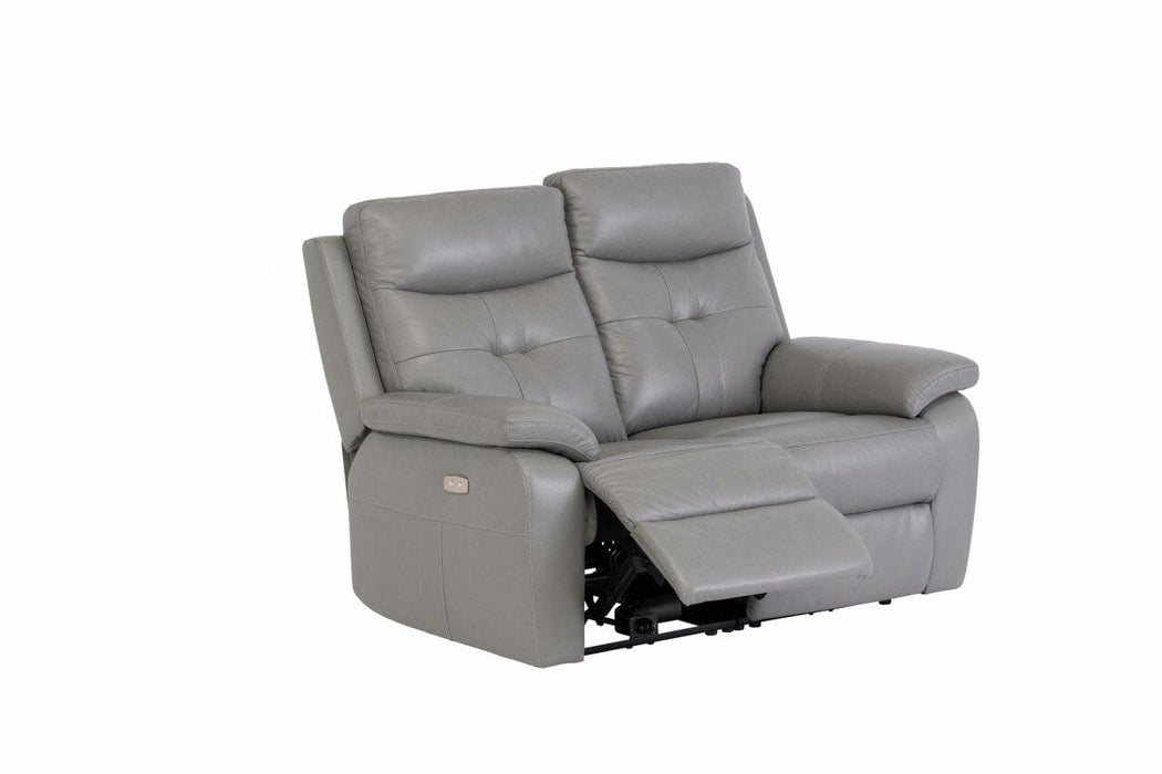 DUBLIN LEATHER ELECTRIC 2 SEATER RECLINER - GREY Recliner supplier 120 