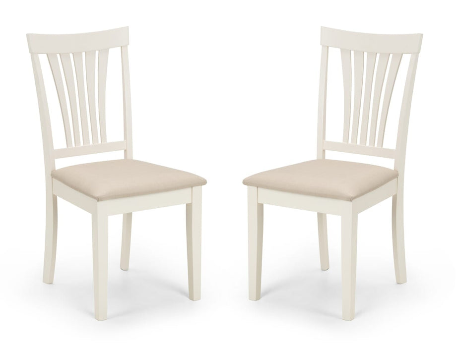 Stanmore Ivory Chair (2 Per Box) Dining Chairs Julian Bowen V2 