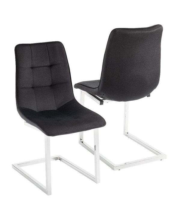 Ollie Dining Chair - Black (Set of 2) Chairs Derrys 