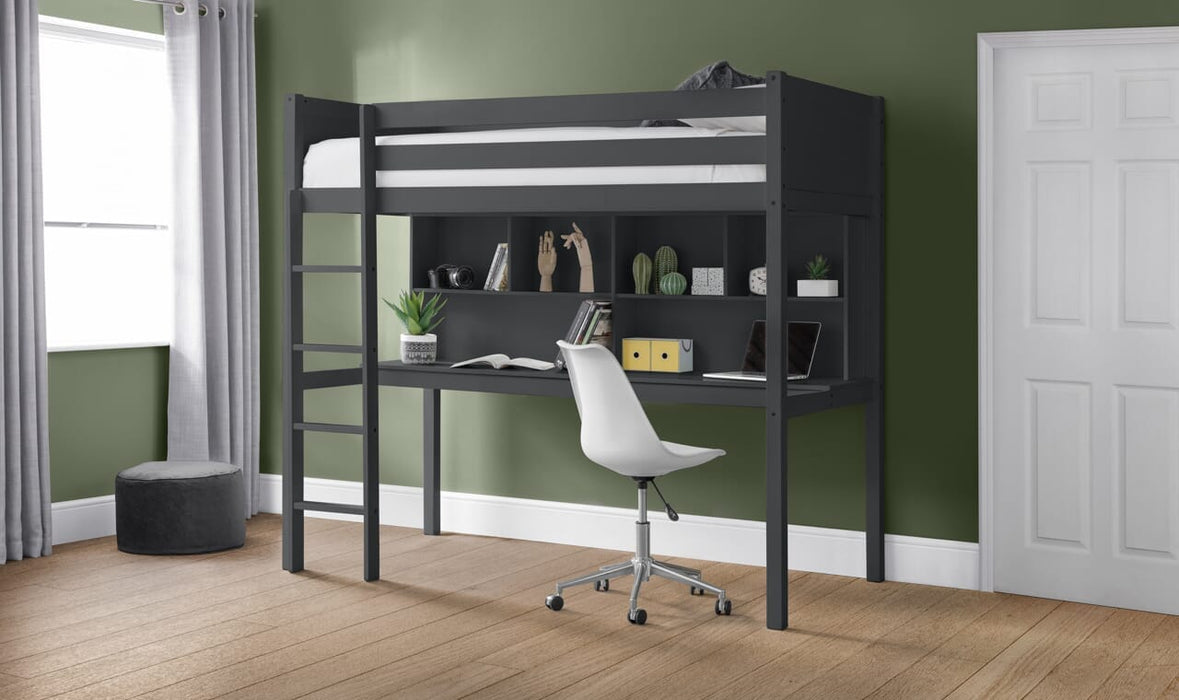 Titan Highsleeper Anthracite Bunk Beds Julian Bowen V2 