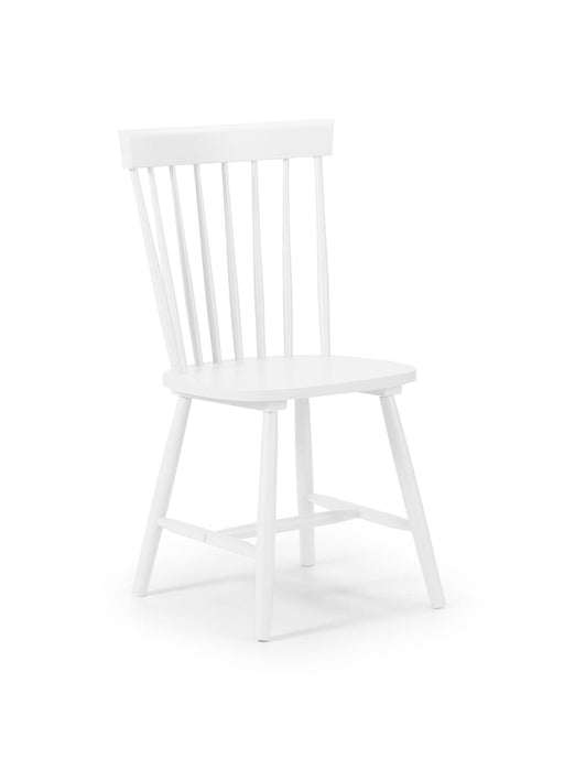 Torino White Chair (4 Per Box) Dining Chairs Julian Bowen V2 