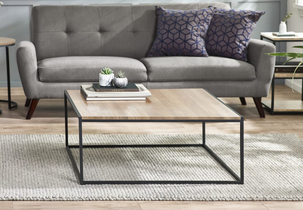 Tribeca Square Coffee Table Sonoma Oak Coffee Table Julian Bowen V2 