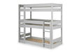 Trio Triple Stacker Bunk - Grey Bunk Beds Julian Bowen V2 