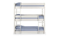 Trio Triple Stacker Bunk- Surf White Bunk Beds Julian Bowen V2 