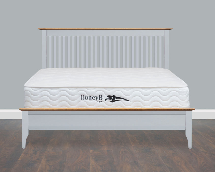 Lagan Grey & Oak Bedframe Bed Frame HB 