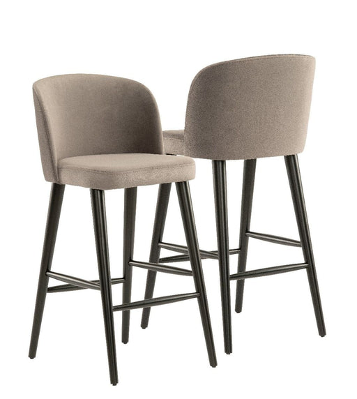 Nova Breakfast Bar Stool - Grey Velvet Bar Stools Derrys 