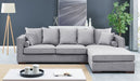 Grey Moscow Corner Suite-Right Sofas Derrys 