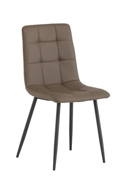 LIVINGSTON DINING CHAIR - LIGHT TAUPE/BLACK LEG Dining Chair supplier 120 