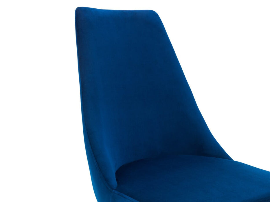 Vittoria Cantilever Dining Chair - Blue Dining Chairs Julian Bowen V2 